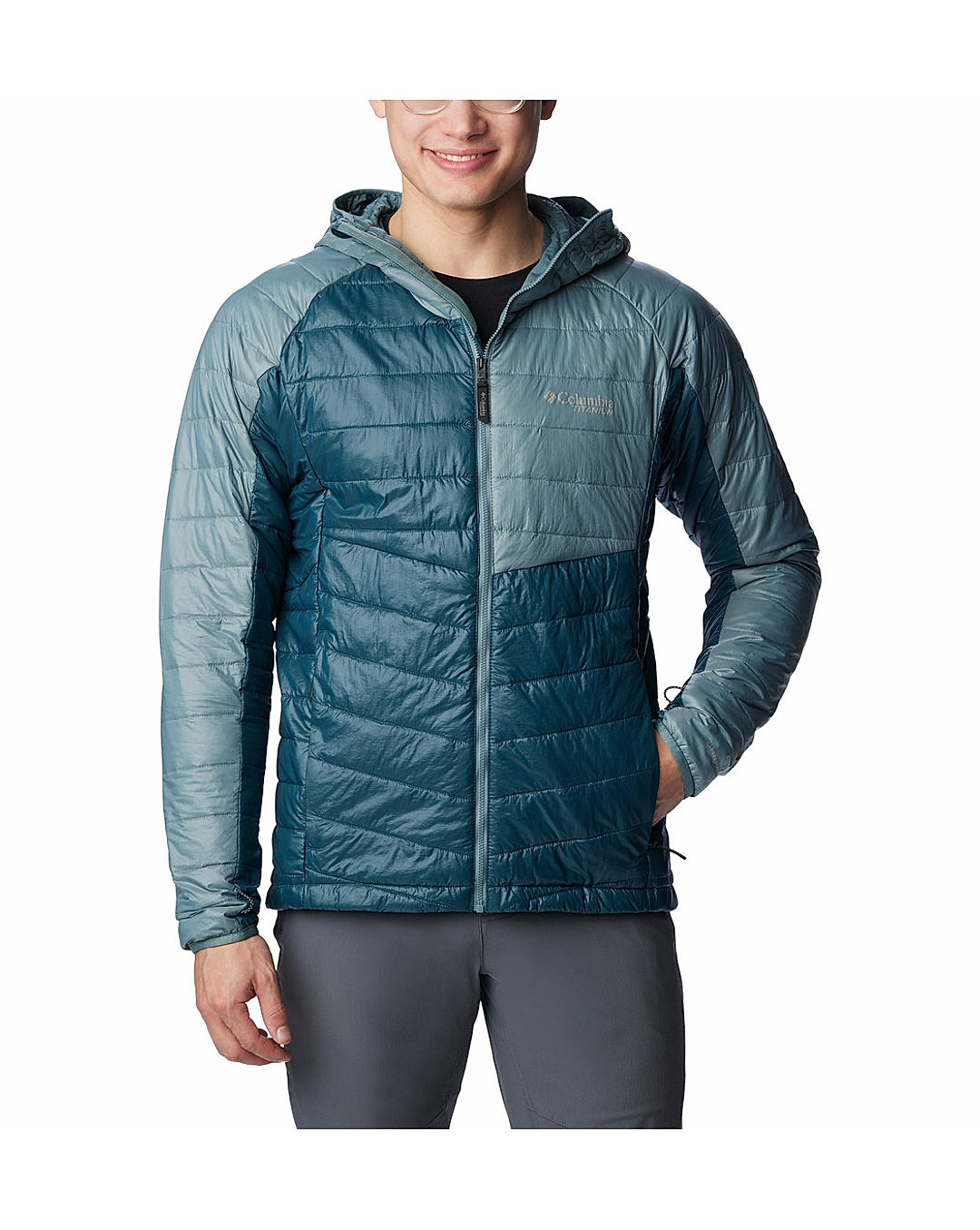 Columbia Mens Blue Omni-Heat Infinity Platinum Peak Jacket