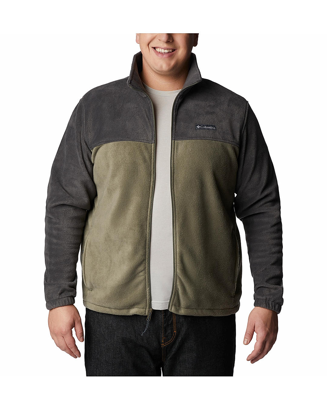 Columbia Mens Olive Steens Mountain Full Zip 2.0 Fleece Jacket