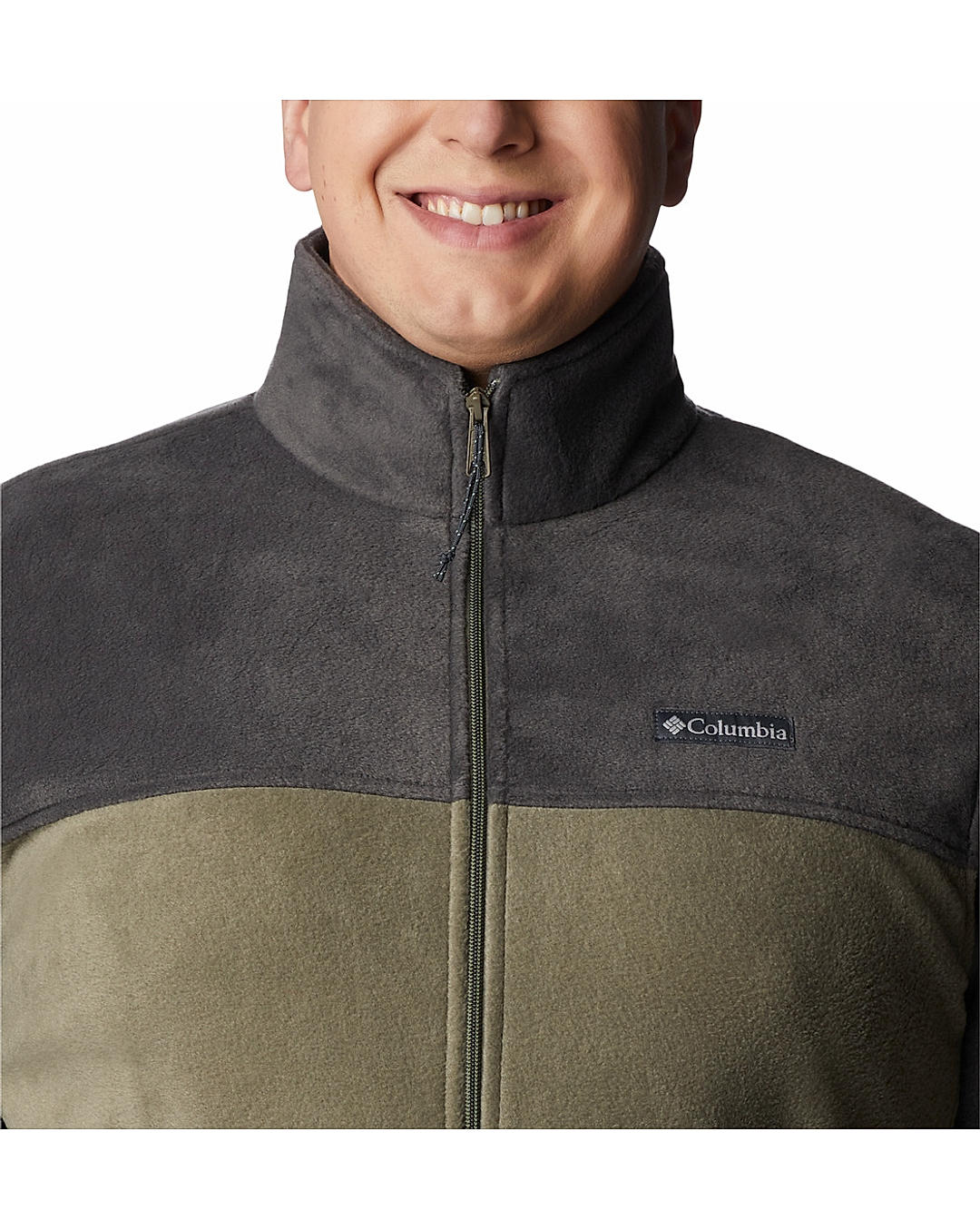 Columbia Mens Olive Steens Mountain Full Zip 2.0 Fleece Jacket