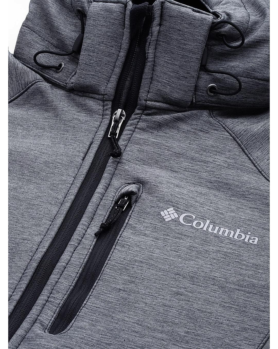 Columbia Mens Grey  Cascade Ridge II Softshell Water and Wind Resistant Jacket