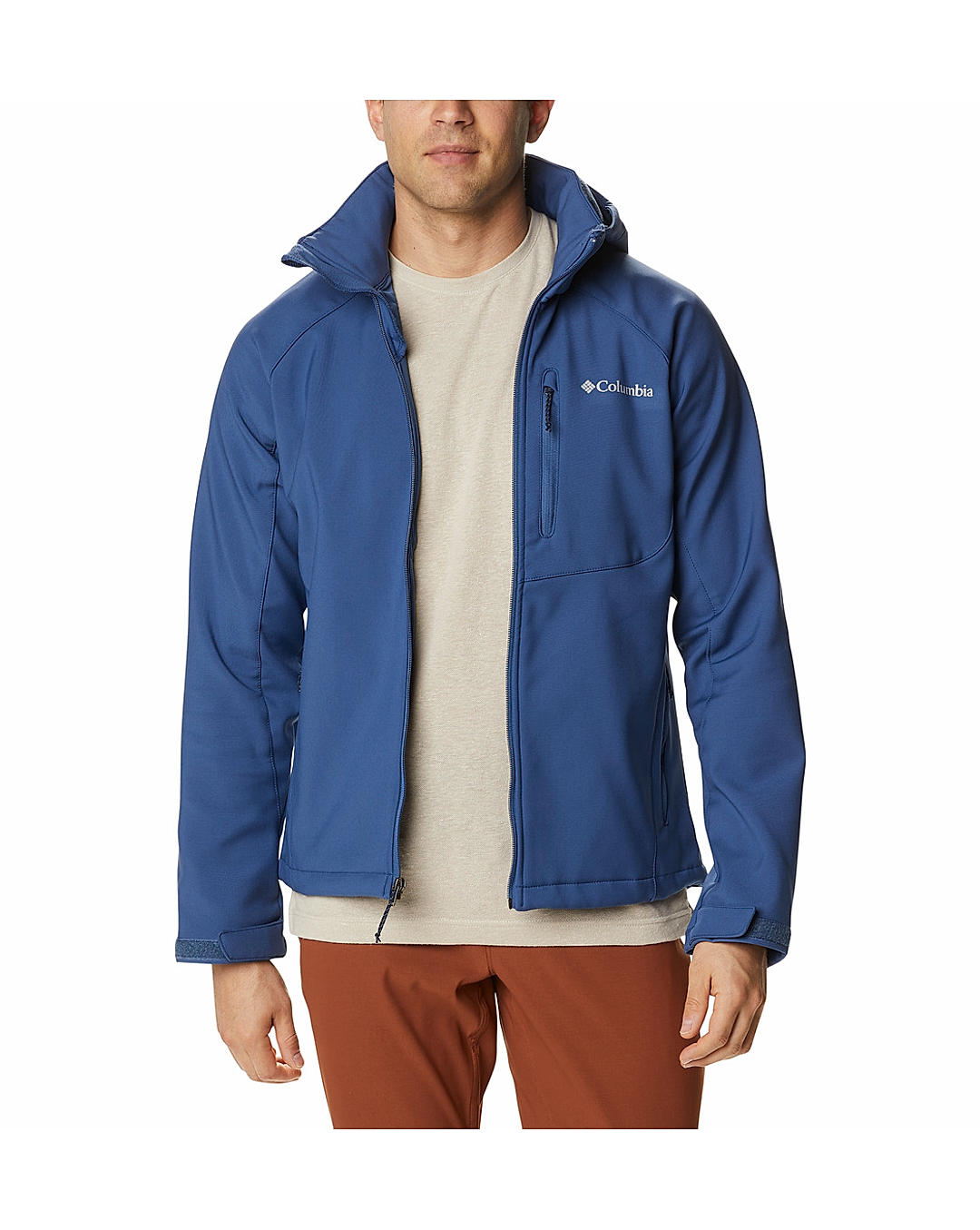 Columbia Mens Navy  Cascade Ridge II Softshell Water and Wind Resistant Jacket