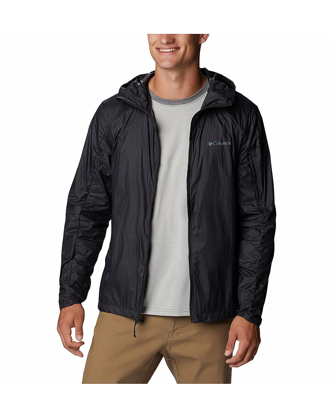 Buy Columbia Black Loop Trail Windbreaker Jackets For Men Online at Adventuras 502091