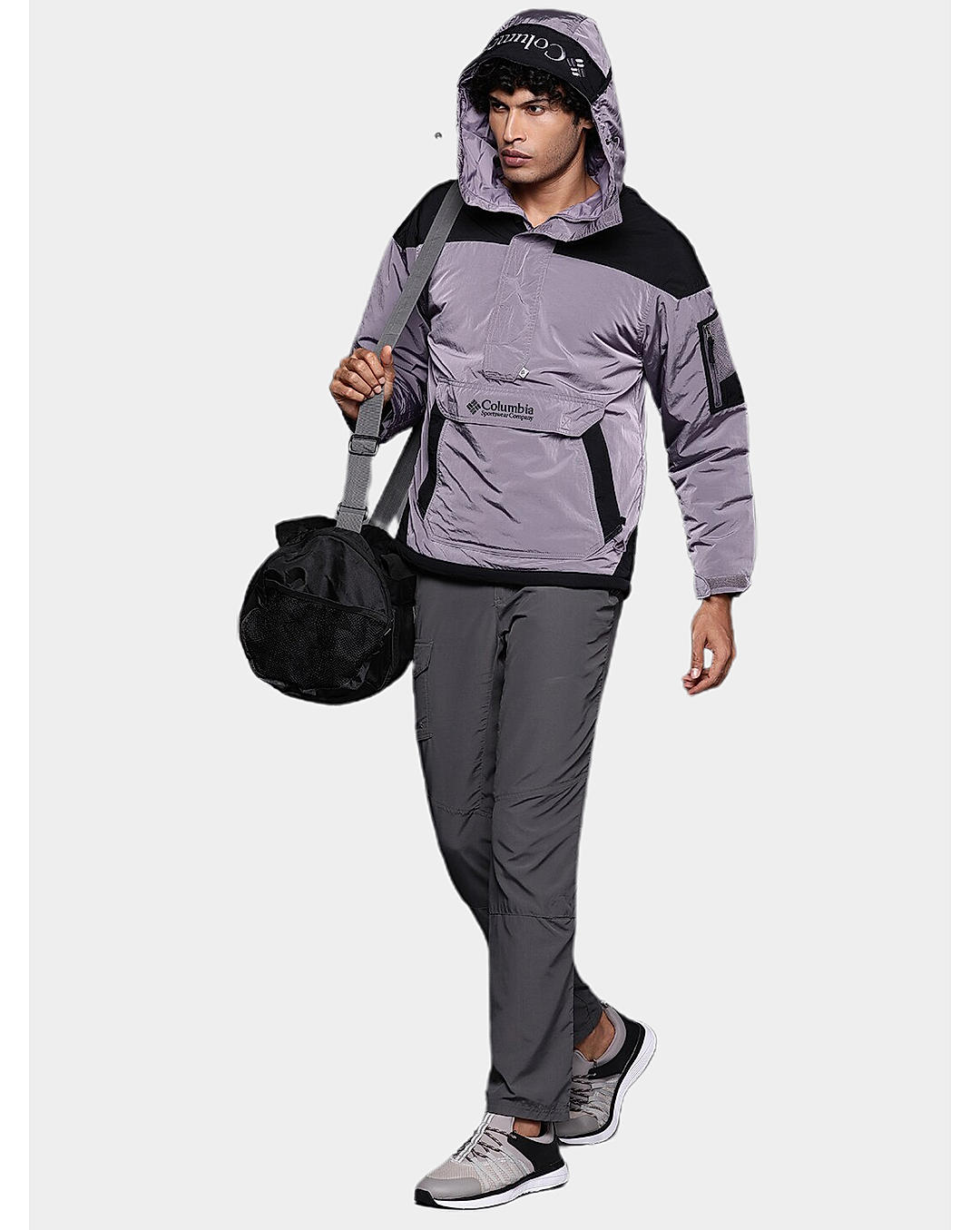 Columbia Mens Purple  Challenger Remastered Pullover Jacket