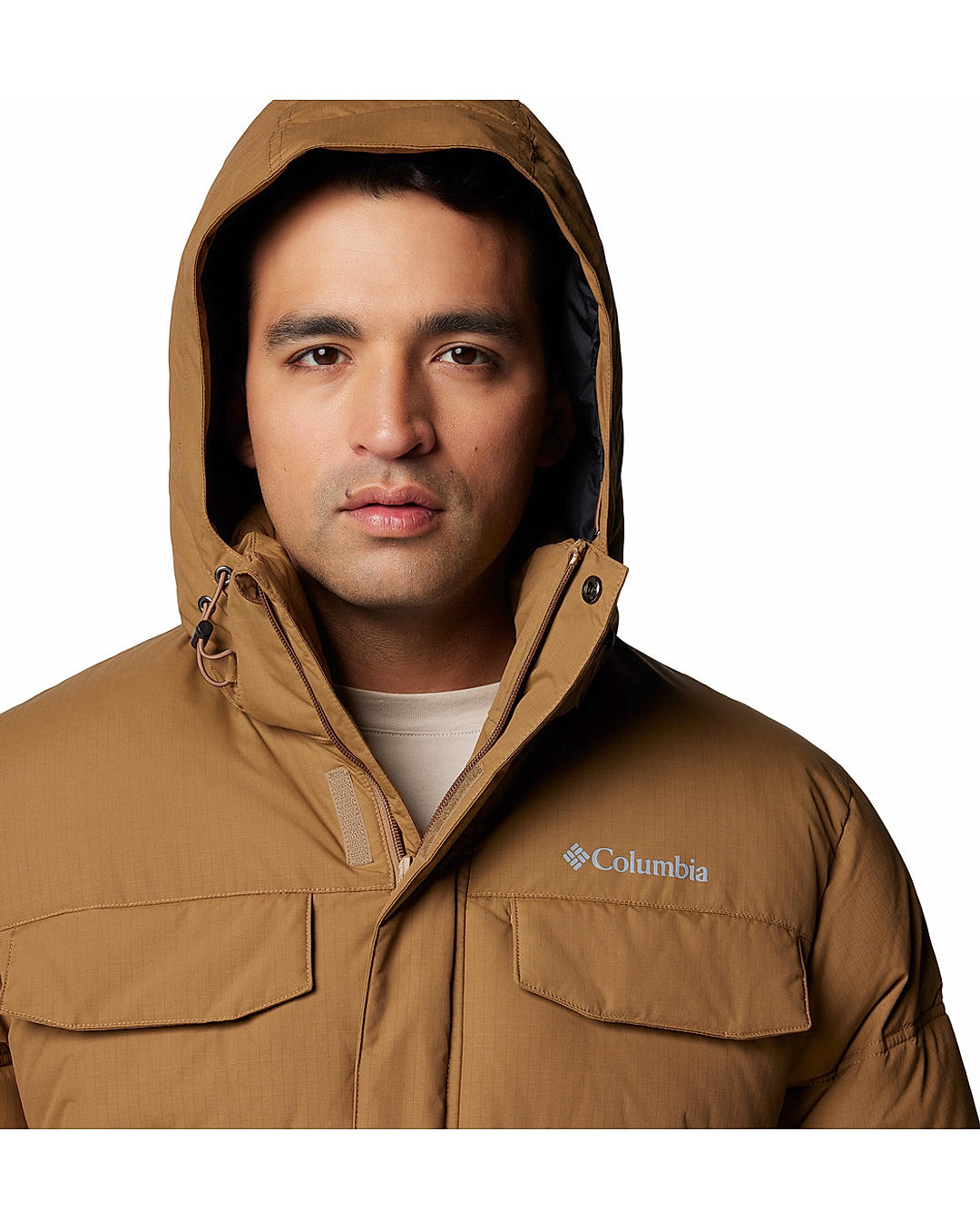 Columbia Mens Brown Omni-Heat Infinity Landroamer Puffer Jacket