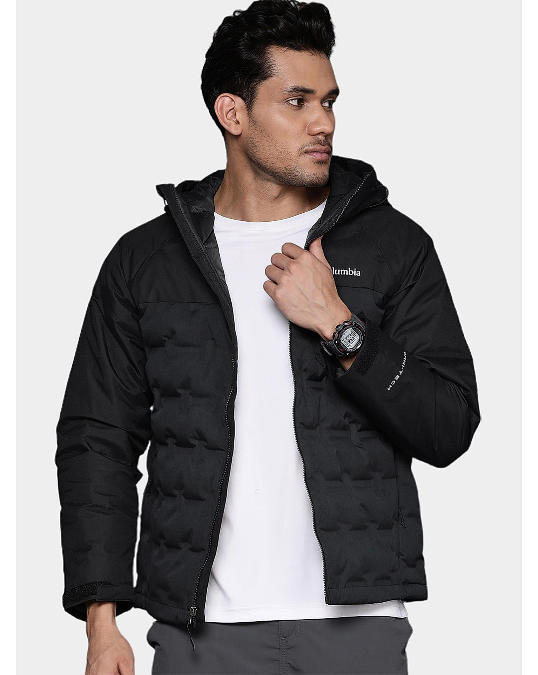 Columbia Mens Black Omni-Heat Infinity Grand Trek II Down Jacket
