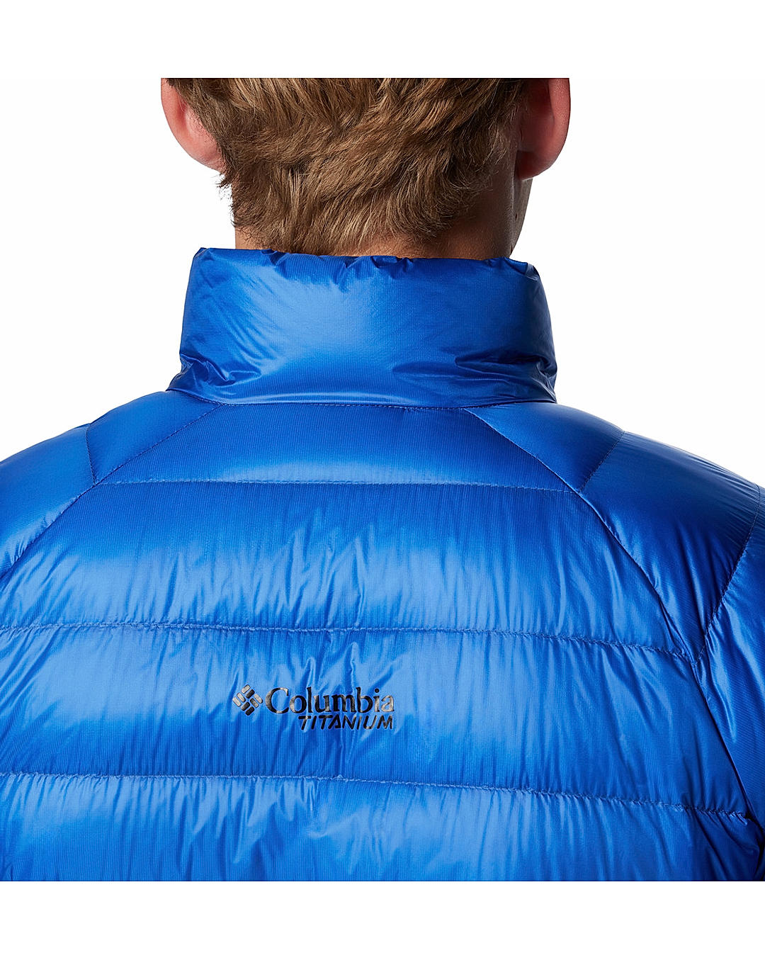 Columbia Mens Blue Omni-Heat Arctic Crest Down Jacket