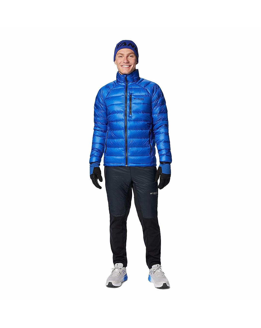 Columbia Mens Blue Omni-Heat Arctic Crest Down Jacket