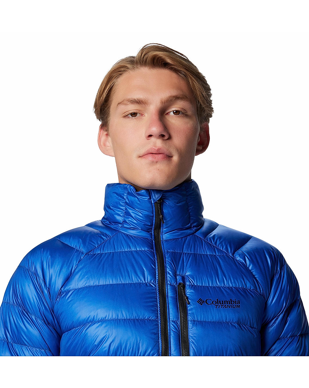 Columbia Mens Blue Omni-Heat Arctic Crest Down Jacket