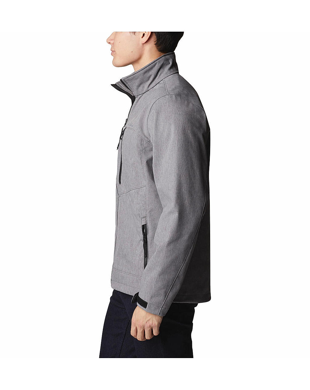 Columbia Mens Grey  Cruiser Valley Softshell  Water and Wind Resistant Jacket