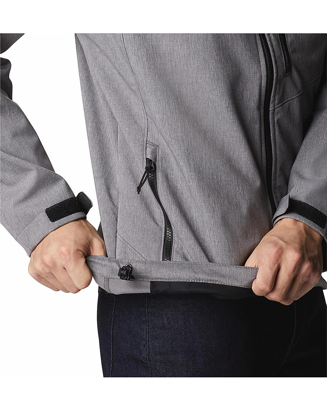 Columbia Mens Grey  Cruiser Valley Softshell  Water and Wind Resistant Jacket