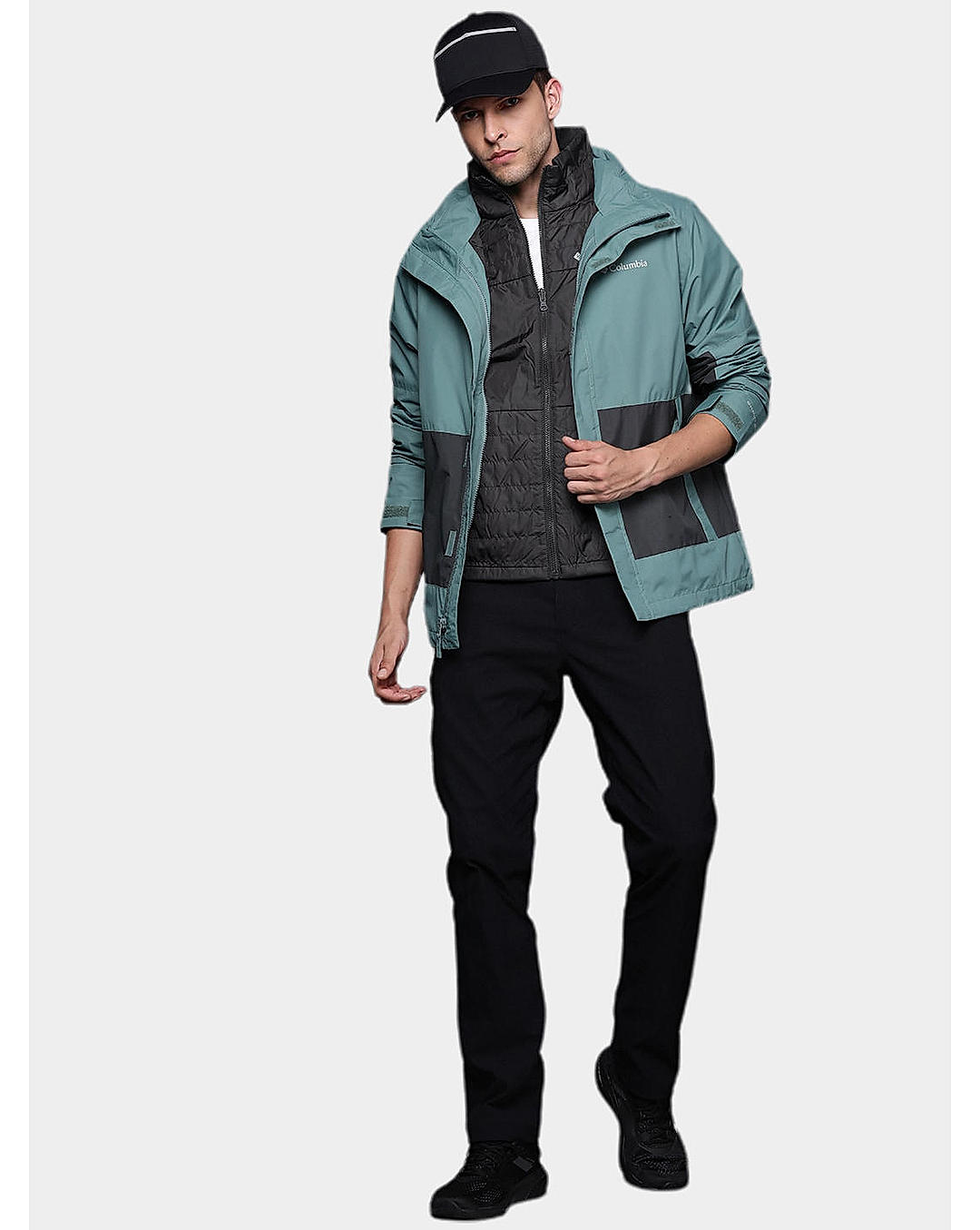 Columbia Mens Green Omni-Heat Reflective Agate Alley Interchange Jacket