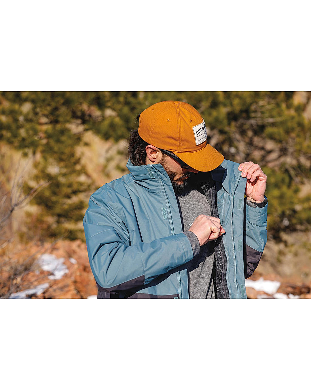 Columbia Mens Green Omni-Heat Reflective Agate Alley Interchange Jacket