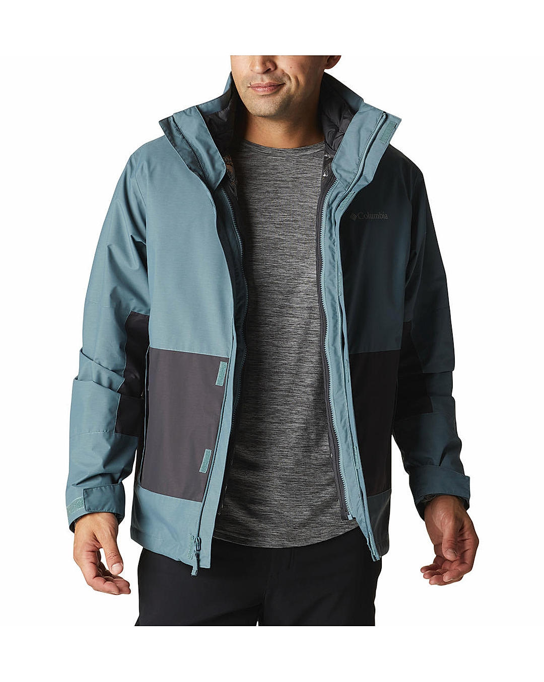 Columbia Mens Green Omni-Heat Reflective Agate Alley Interchange Jacket