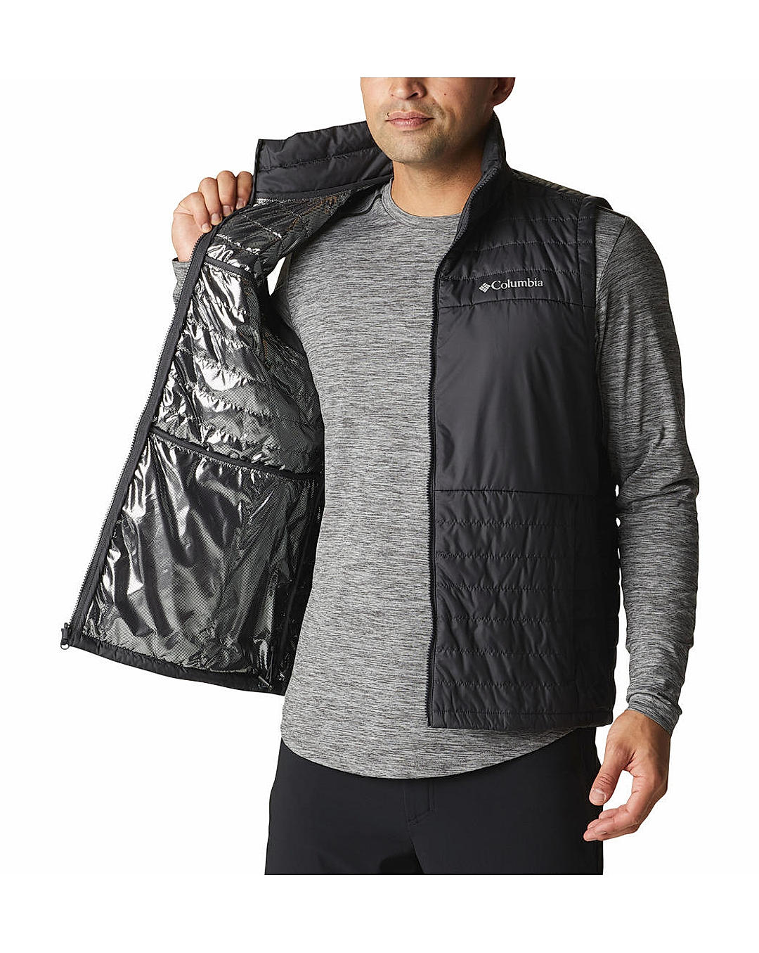 Columbia Mens Green Omni-Heat Reflective Agate Alley Interchange Jacket