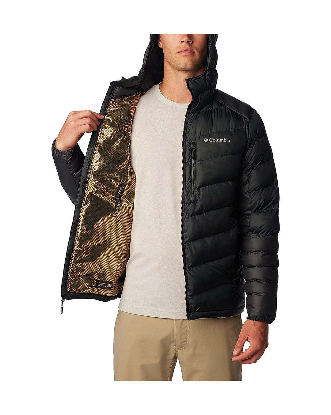 Columbia Mens Black Omni-Heat Infinity Labyrinth Loop Jacket