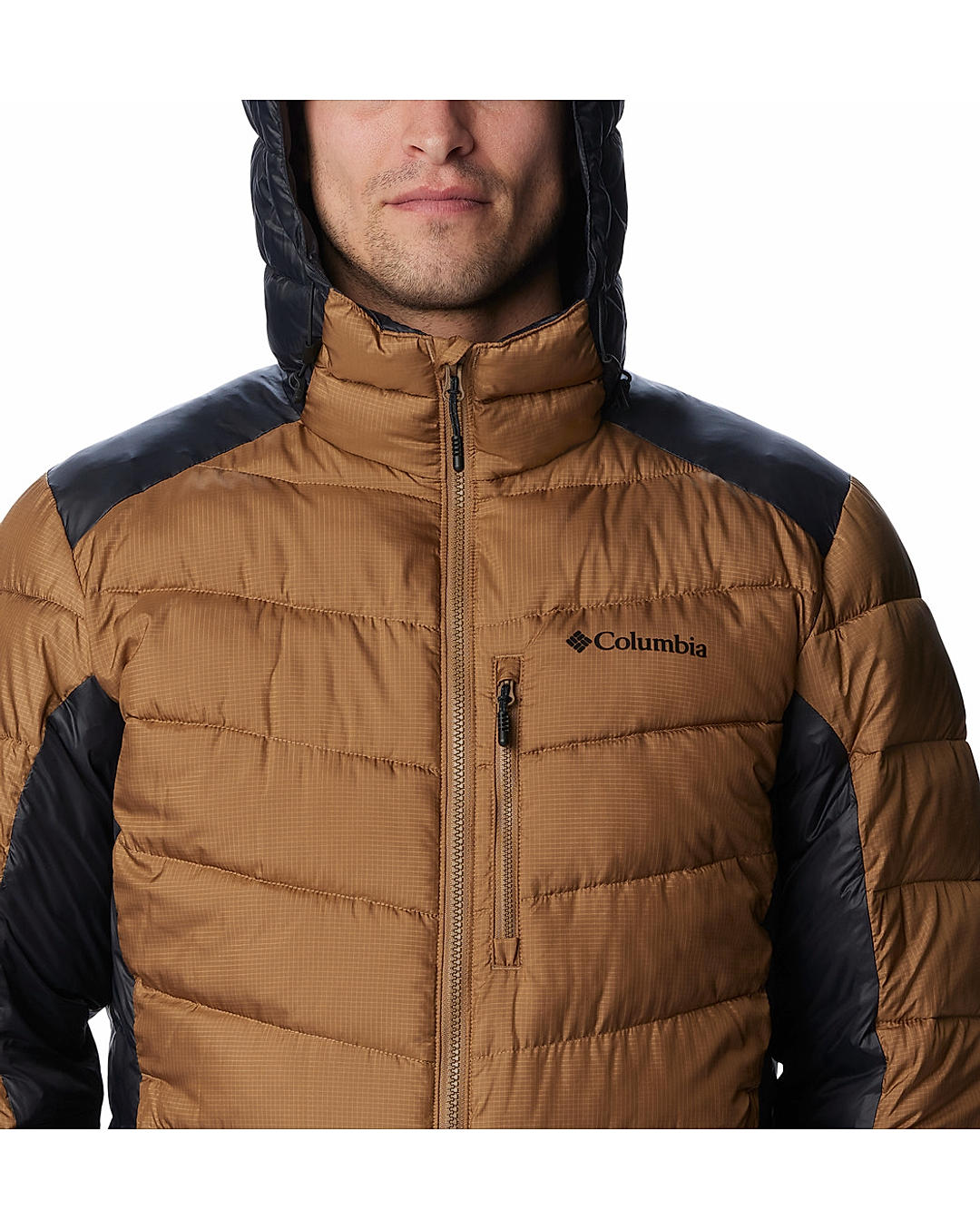 Columbia Mens Brown Omni-Heat Infinity Labyrinth Loop Jacket