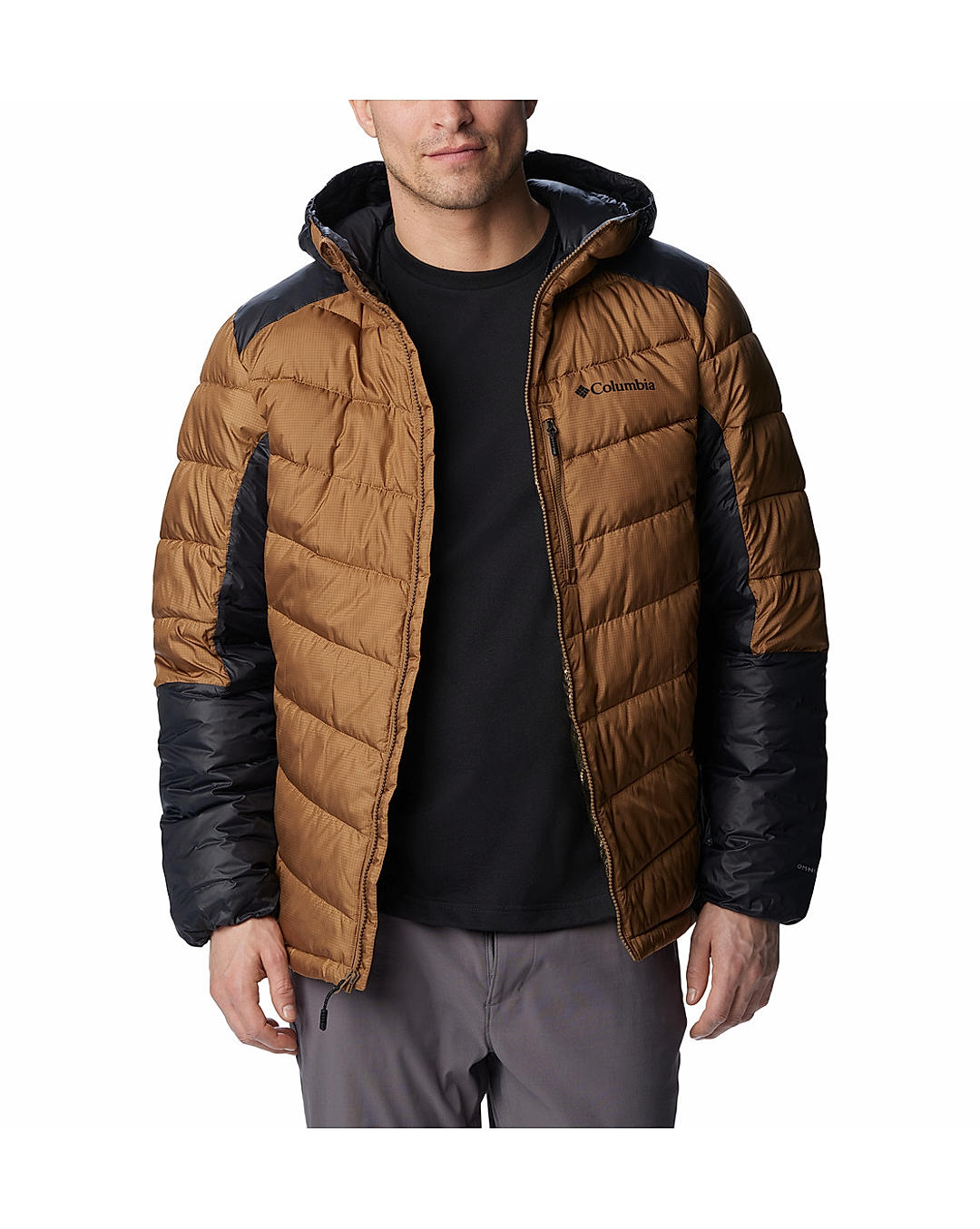 Columbia Mens Brown Omni-Heat Infinity Labyrinth Loop Jacket