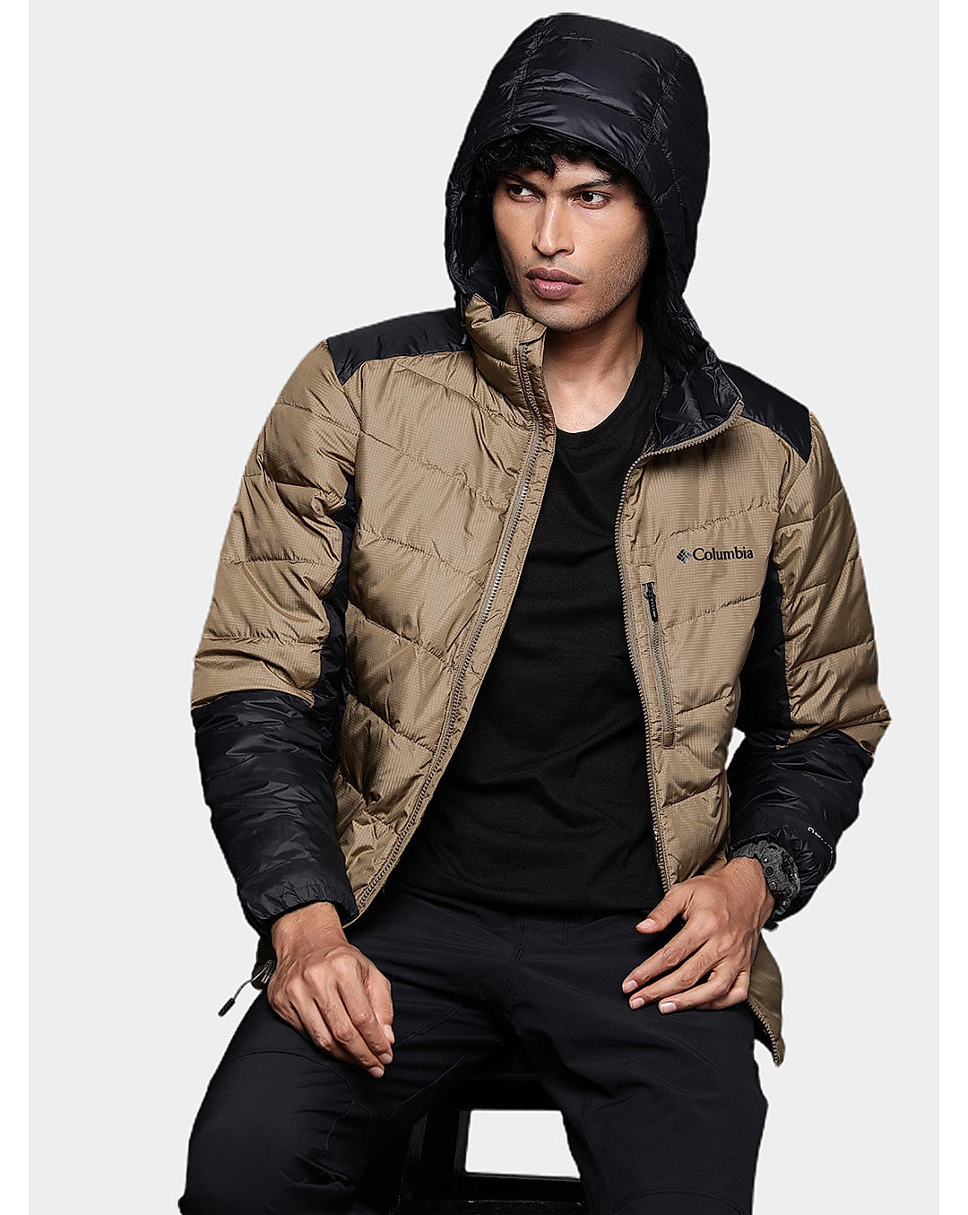 Columbia Mens Brown Omni-Heat Infinity Labyrinth Loop Jacket
