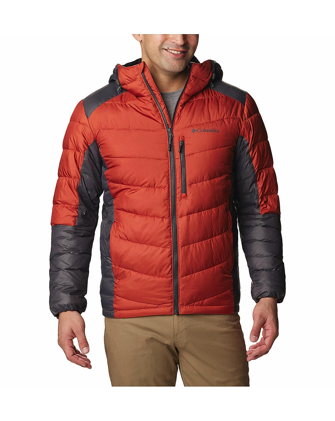 Columbia Mens Orange Omni-Heat Infinity Labyrinth Loop Jacket