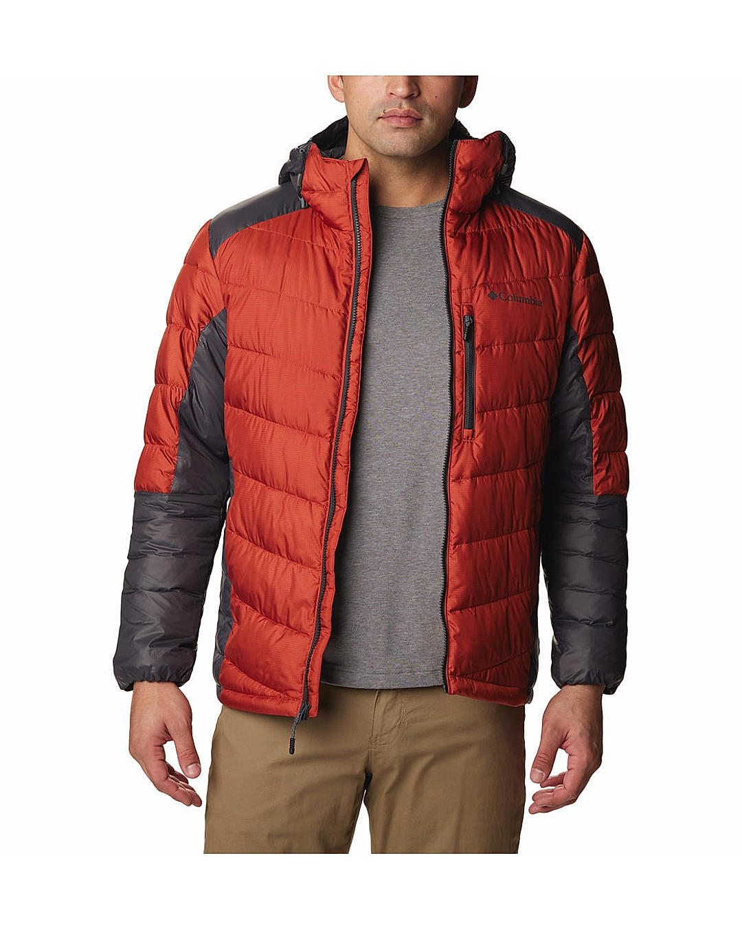 Columbia Mens Orange Omni-Heat Infinity Labyrinth Loop Jacket