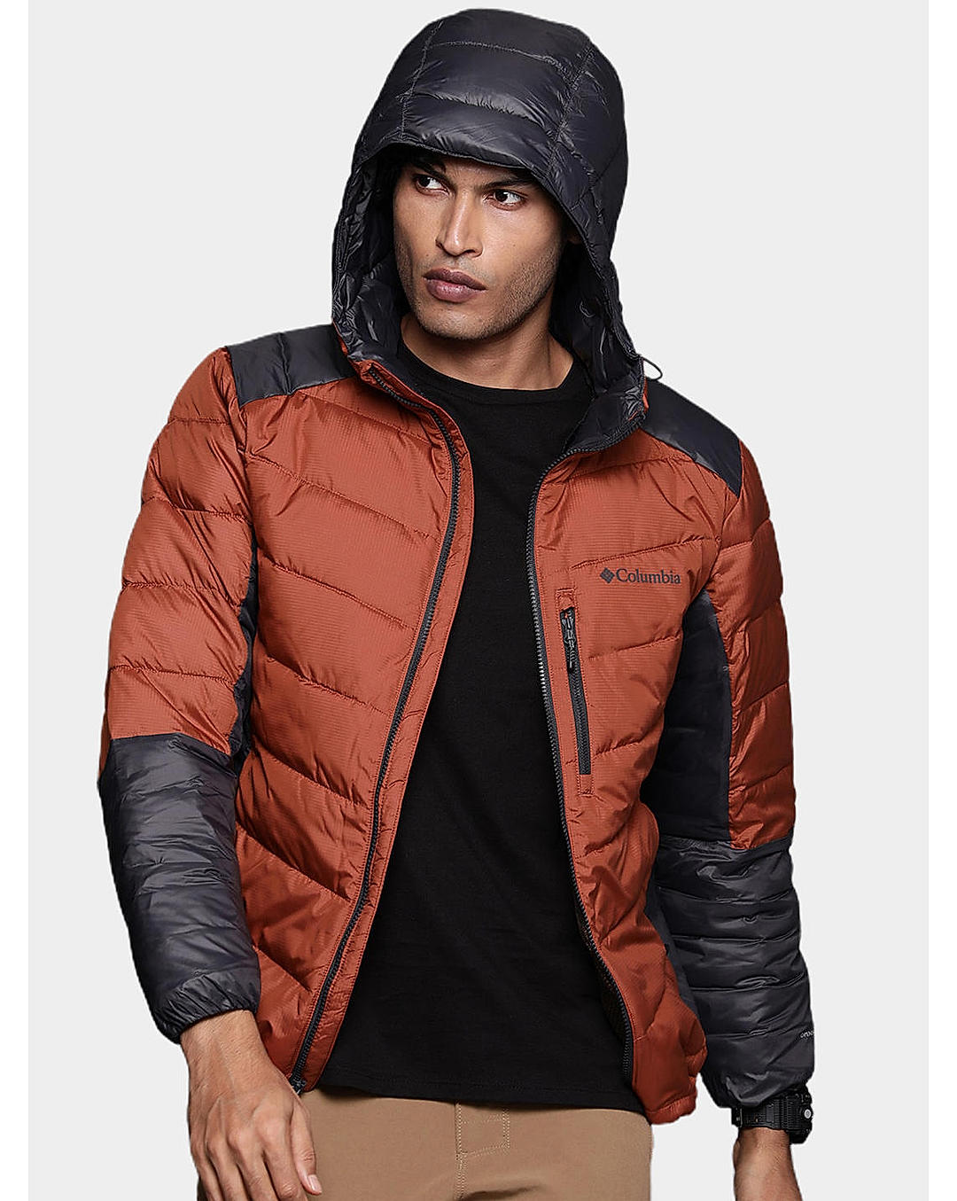 Columbia Mens Orange Omni-Heat Infinity Labyrinth Loop Jacket