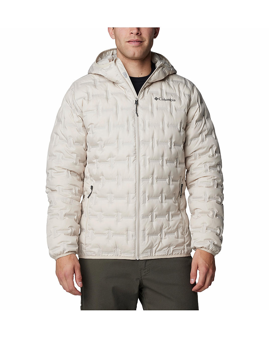 Columbia Mens Beige Omni-Heat Reflective Delta Ridge II Down Jacket