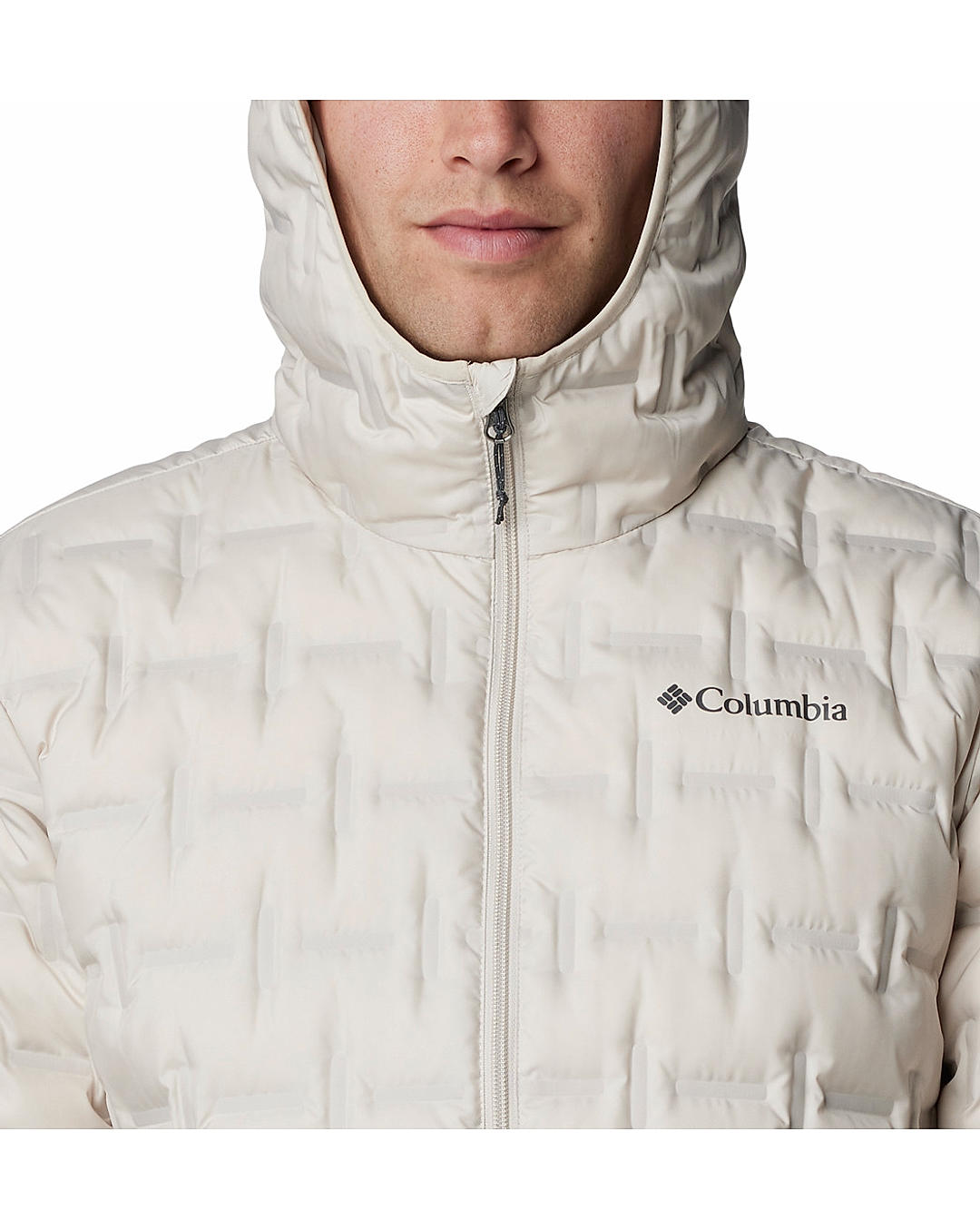 Columbia Mens Beige Omni-Heat Reflective Delta Ridge II Down Jacket