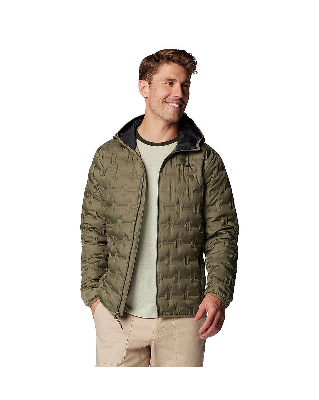 Columbia Mens Olive Omni-Heat Reflective Delta Ridge II Down Jacket