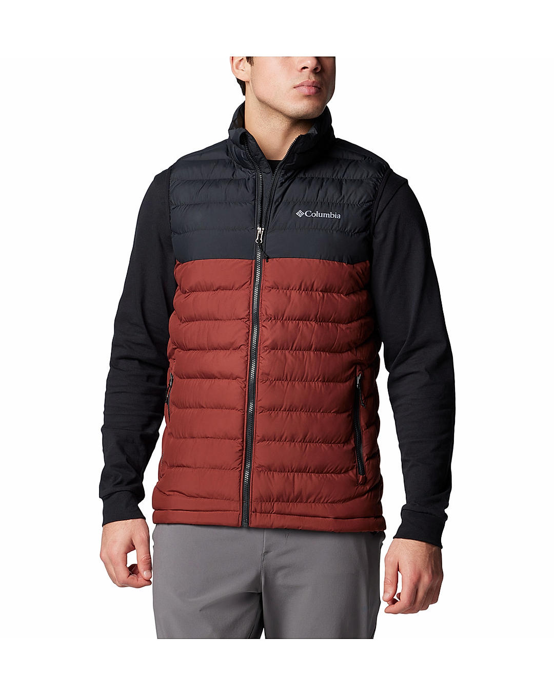 Columbia Mens Red Omni-Heat Reflective Powder Lite II Vest