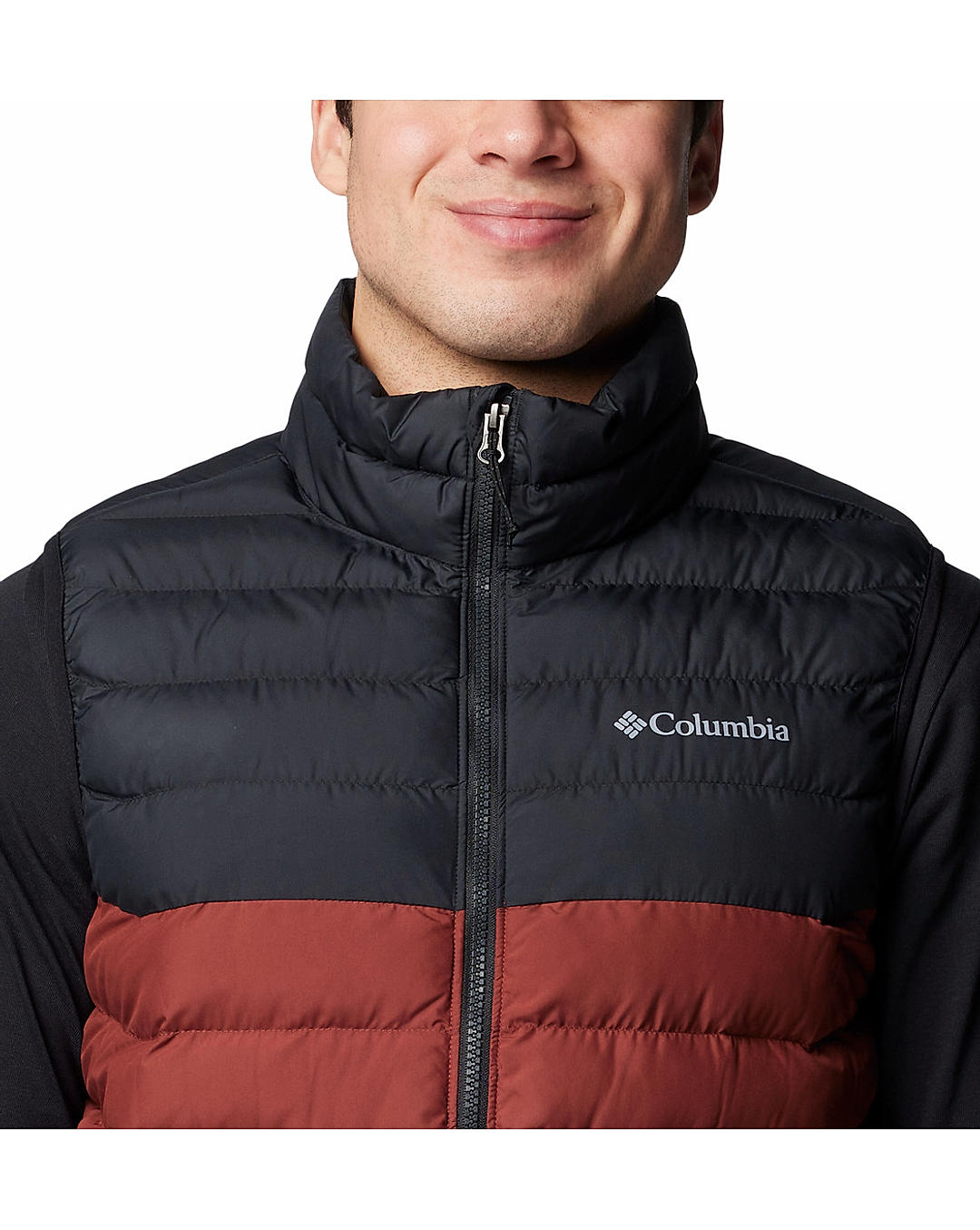 Columbia Mens Red Omni-Heat Reflective Powder Lite II Vest