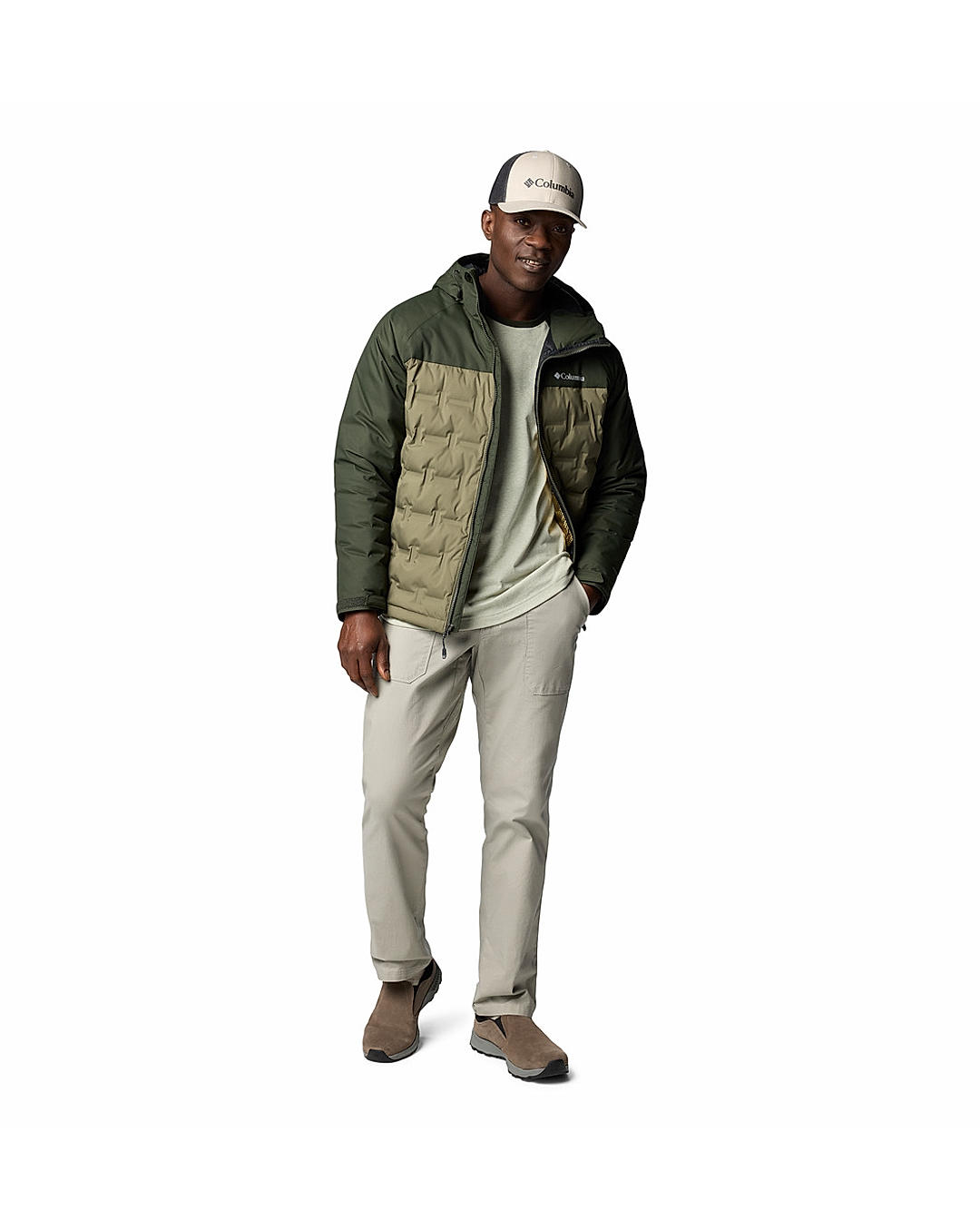 Buy Columbia Mens Green Omni Heat Infinity Grand Trek Iii Down Jacket Online at Adventuras 535586