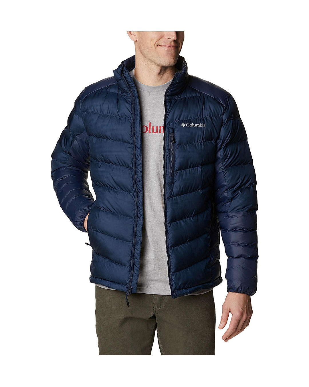 Columbia Mens Navy Omni-Heat Infinity Labyrinth Loop Jacket