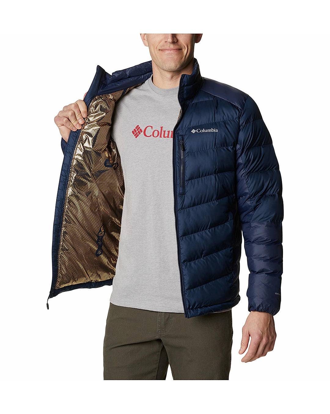 Columbia Mens Navy Omni-Heat Infinity Labyrinth Loop Jacket