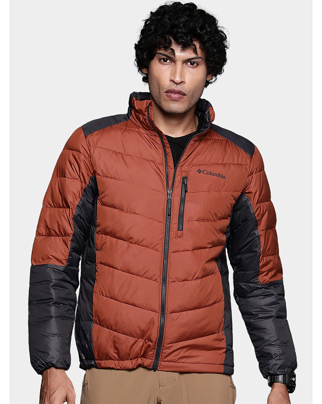 Columbia Mens Orange Omni-Heat Infinity Labyrinth Loop Jacket