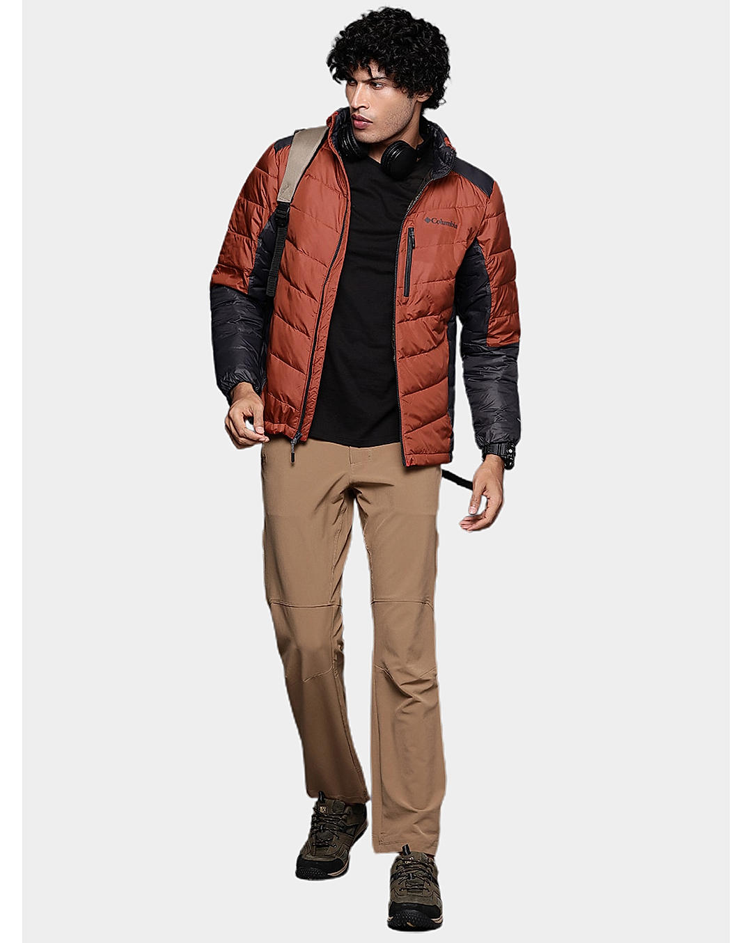 Columbia Mens Orange Omni-Heat Infinity Labyrinth Loop Jacket