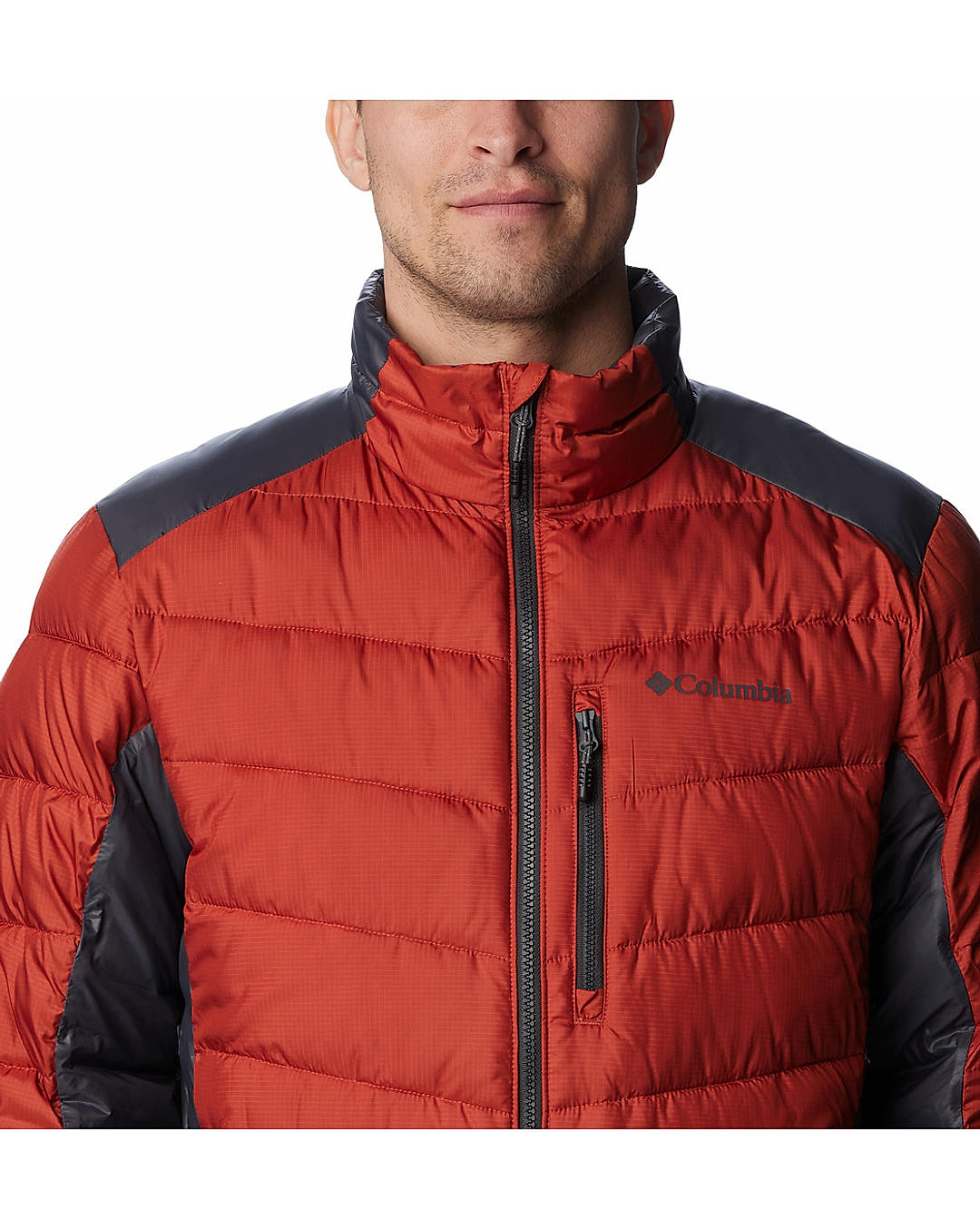 Columbia Mens Orange Omni-Heat Infinity Labyrinth Loop Jacket