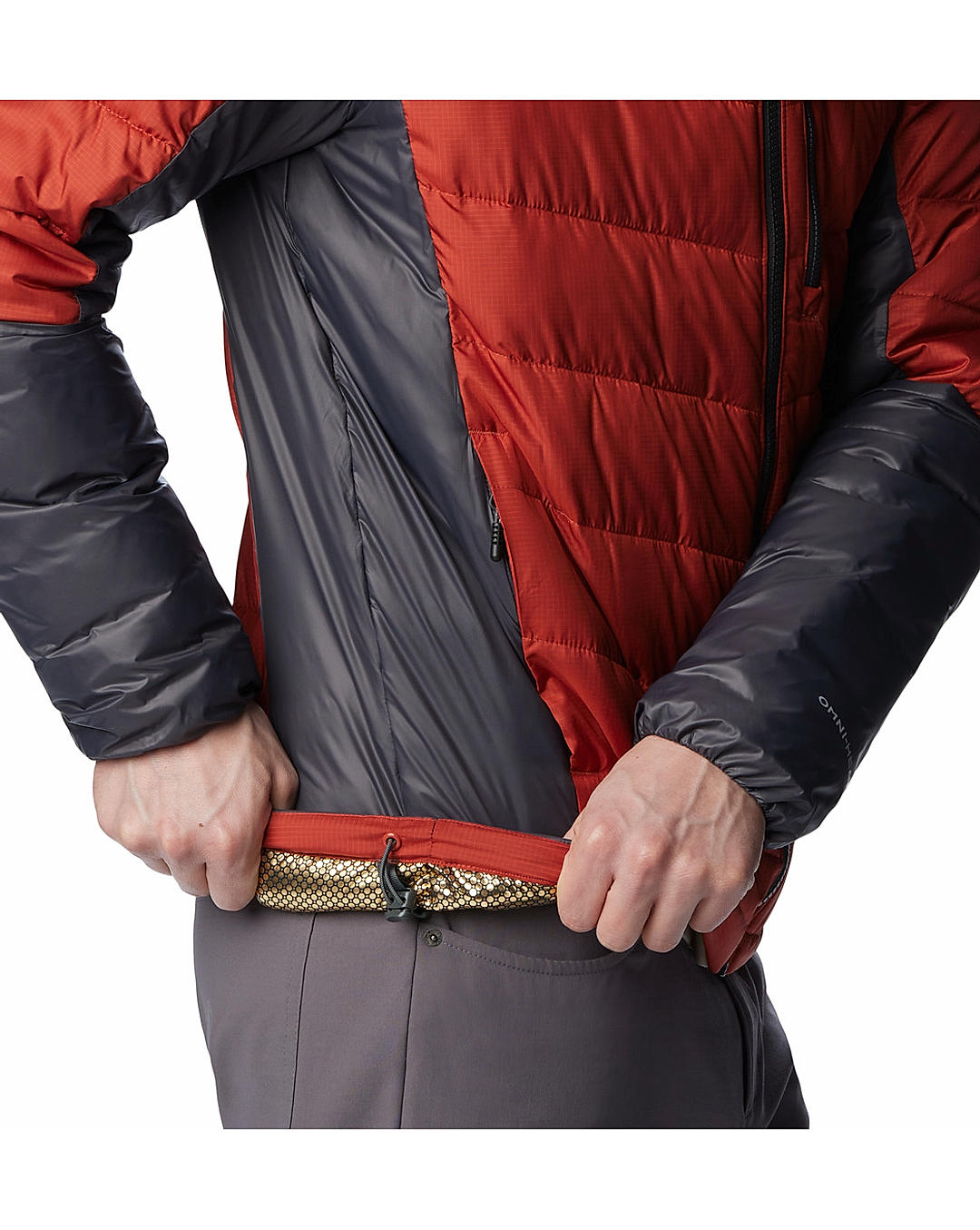 Columbia Mens Orange Omni-Heat Infinity Labyrinth Loop Jacket