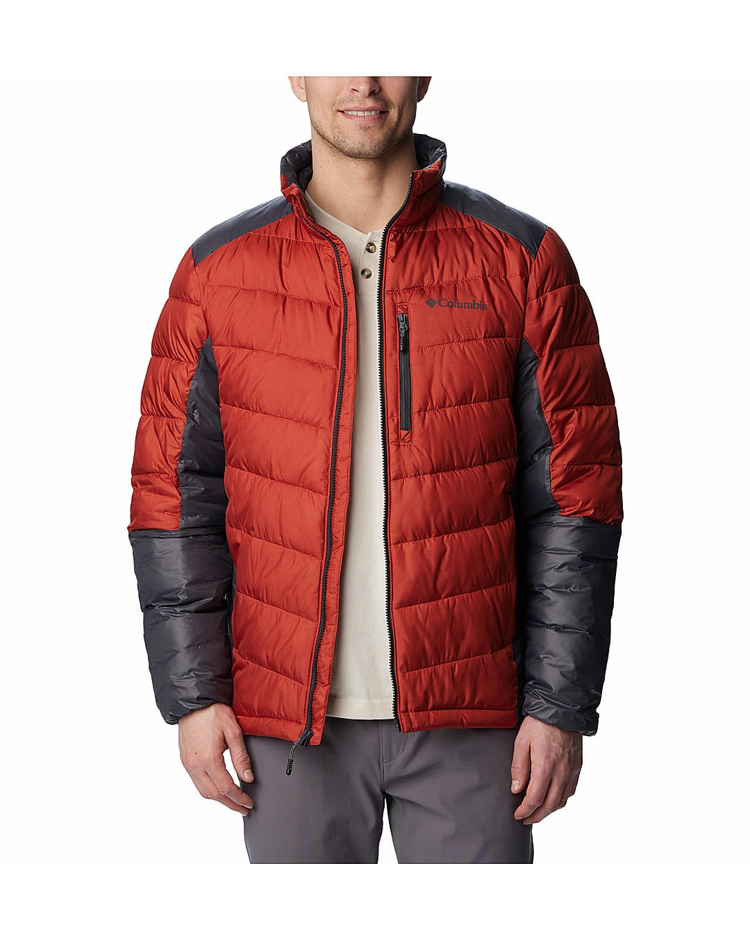 Columbia Mens Orange Omni-Heat Infinity Labyrinth Loop Jacket