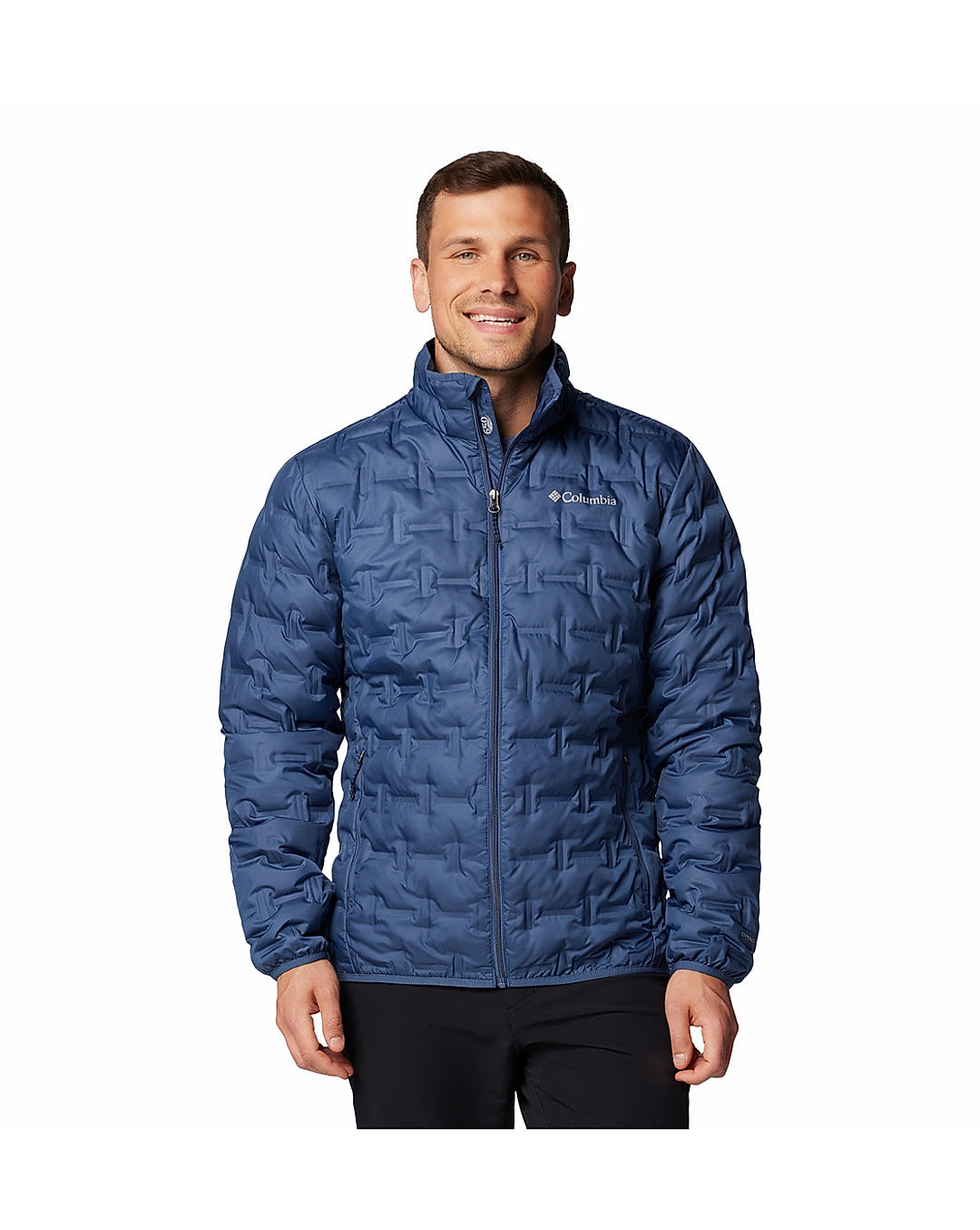 Columbia Mens Blue Omni-Heat Reflective Delta Ridge II Down Jacket
