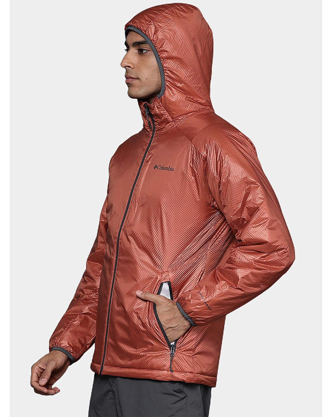 Columbia Mens Orange Omni-Heat Infinity Arch Rock Double Wall Elite Jacket