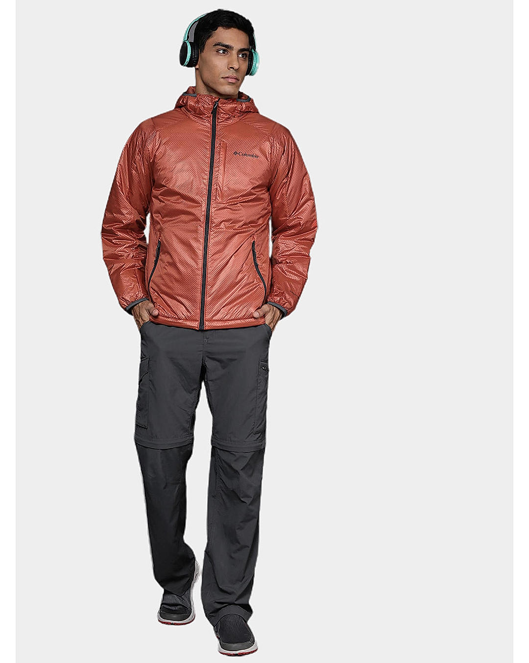 Columbia Mens Orange Omni-Heat Infinity Arch Rock Double Wall Elite Jacket