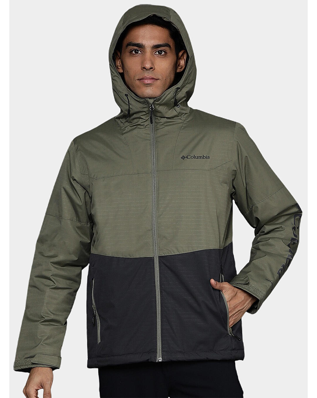 Columbia Mens Green Omni-Heat Reflective Point Park Insulated Jacket