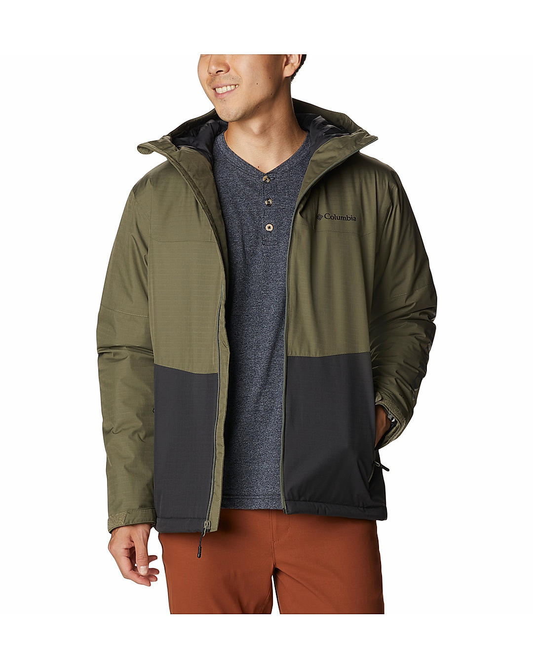Columbia Mens Green Omni-Heat Reflective Point Park Insulated Jacket