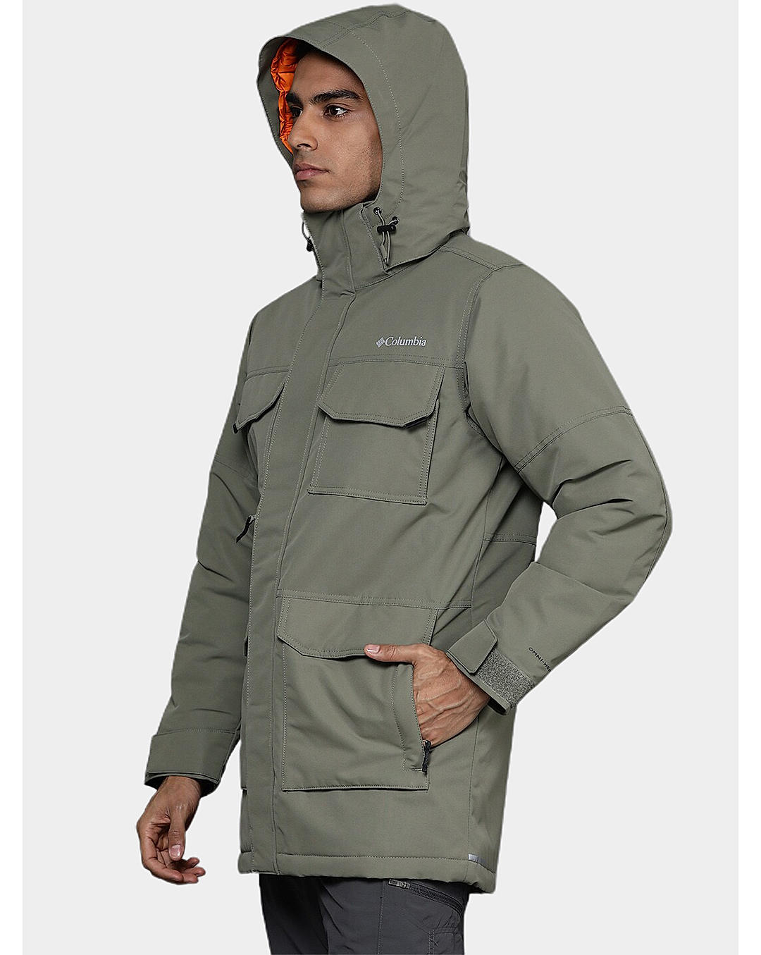 Columbia Mens Green Omni-Heat Infinity Landroamer Parka Jacket