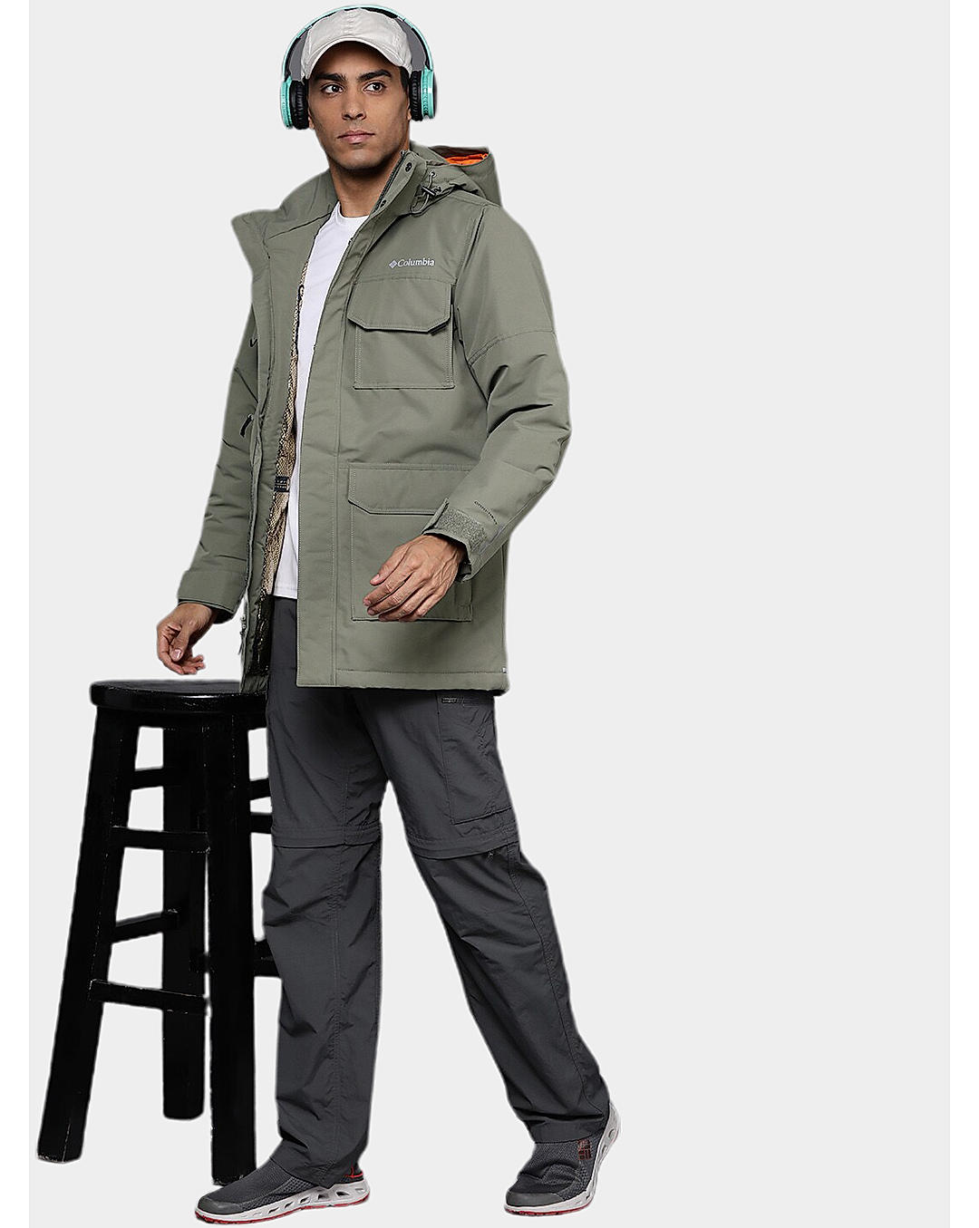 Columbia Mens Green Omni-Heat Infinity Landroamer Parka Jacket