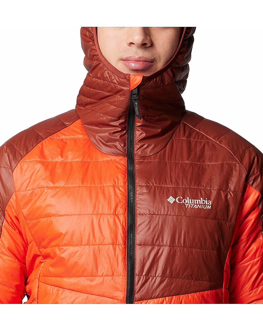 Columbia Mens Orange Omni-Heat Infinity Platinum Peak II Jacket