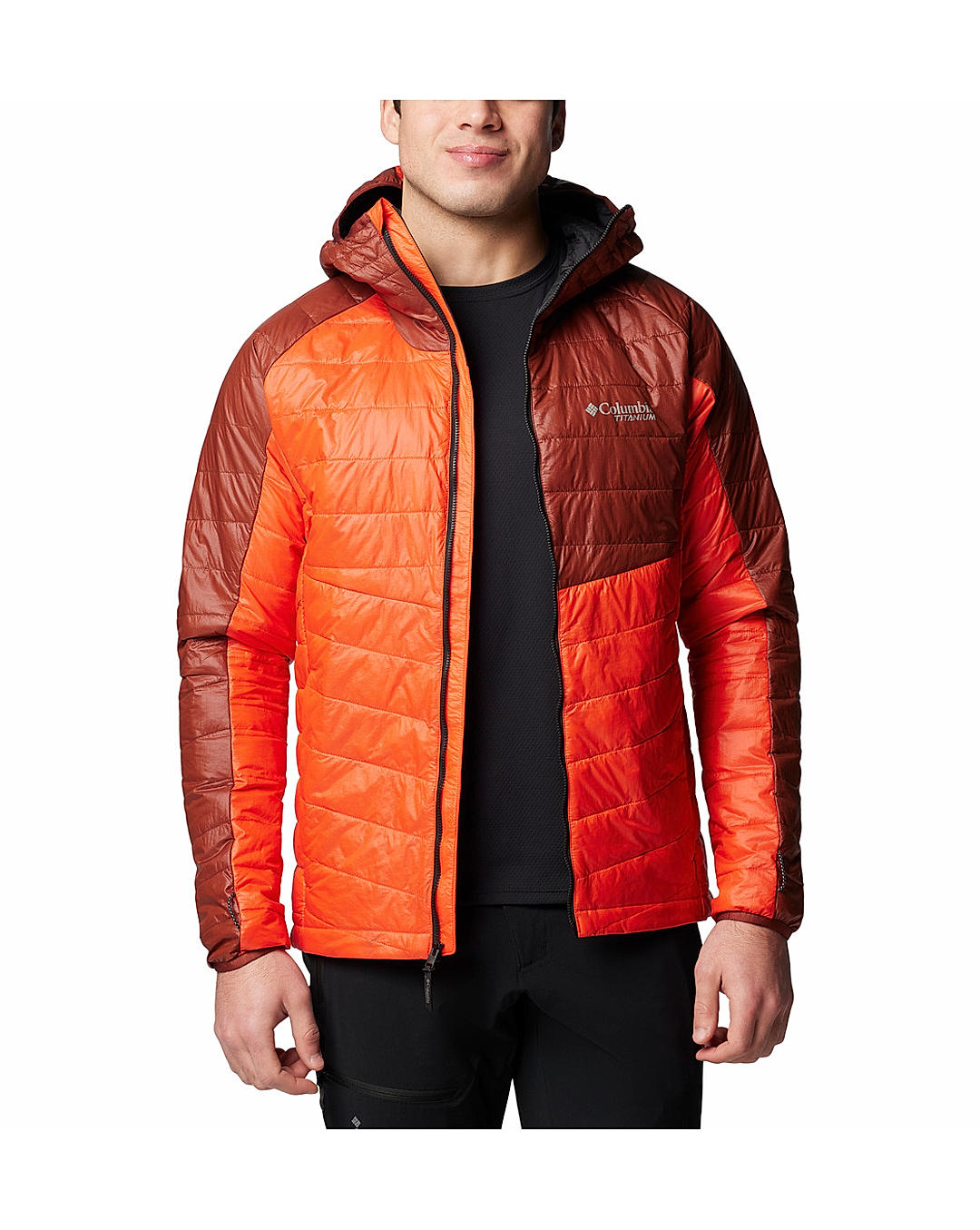 Columbia Mens Orange Omni-Heat Infinity Platinum Peak II Jacket