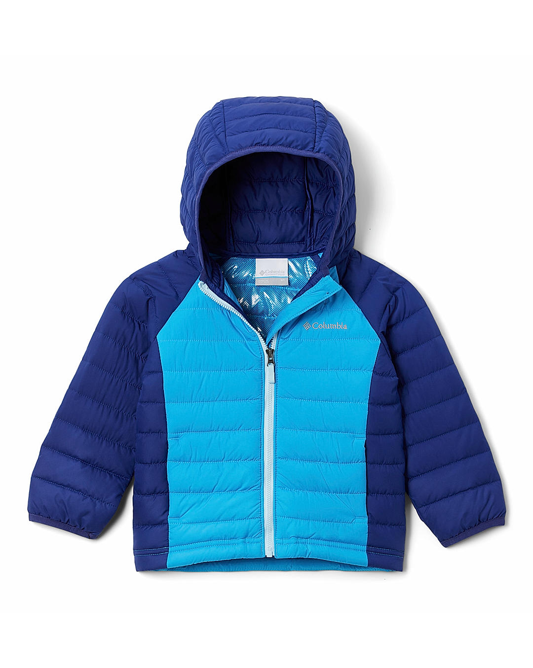 Columbia Kids Girls Blue Omni-Heat Reflective Powder Lite  Jacket