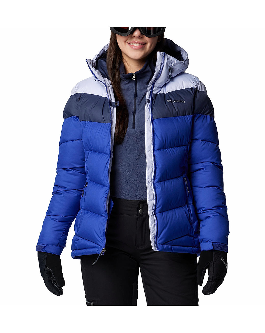 Columbia Womens Blue Omni-Heat Reflective Abbott Peak II Insulated Jacket