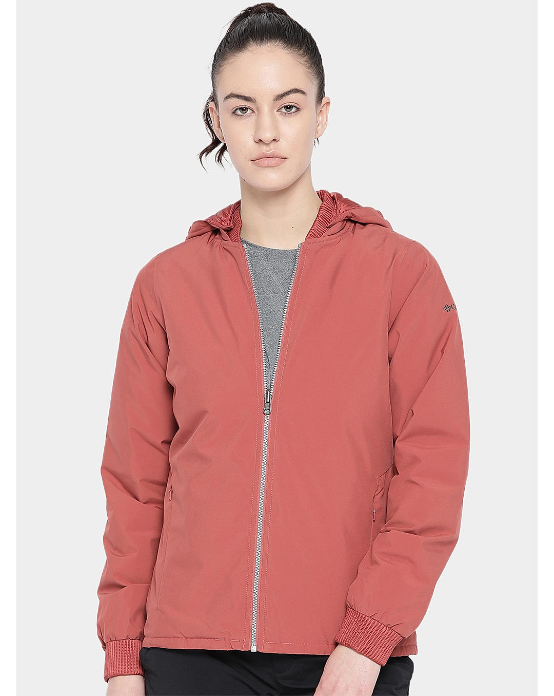 Columbia Women Red Hillsdale Spring Reversible Jacket